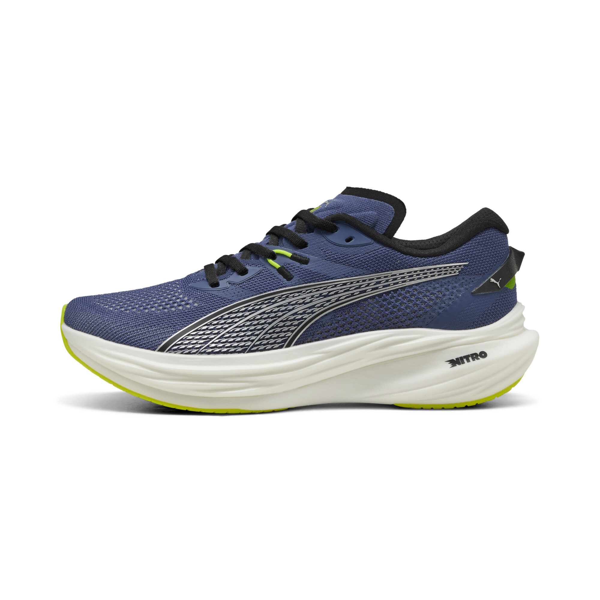 Puma Deviate NITRO™ 3 Laufschuhe Herren | Mit Colorful | Blue Crystal/Black | Größe: 46