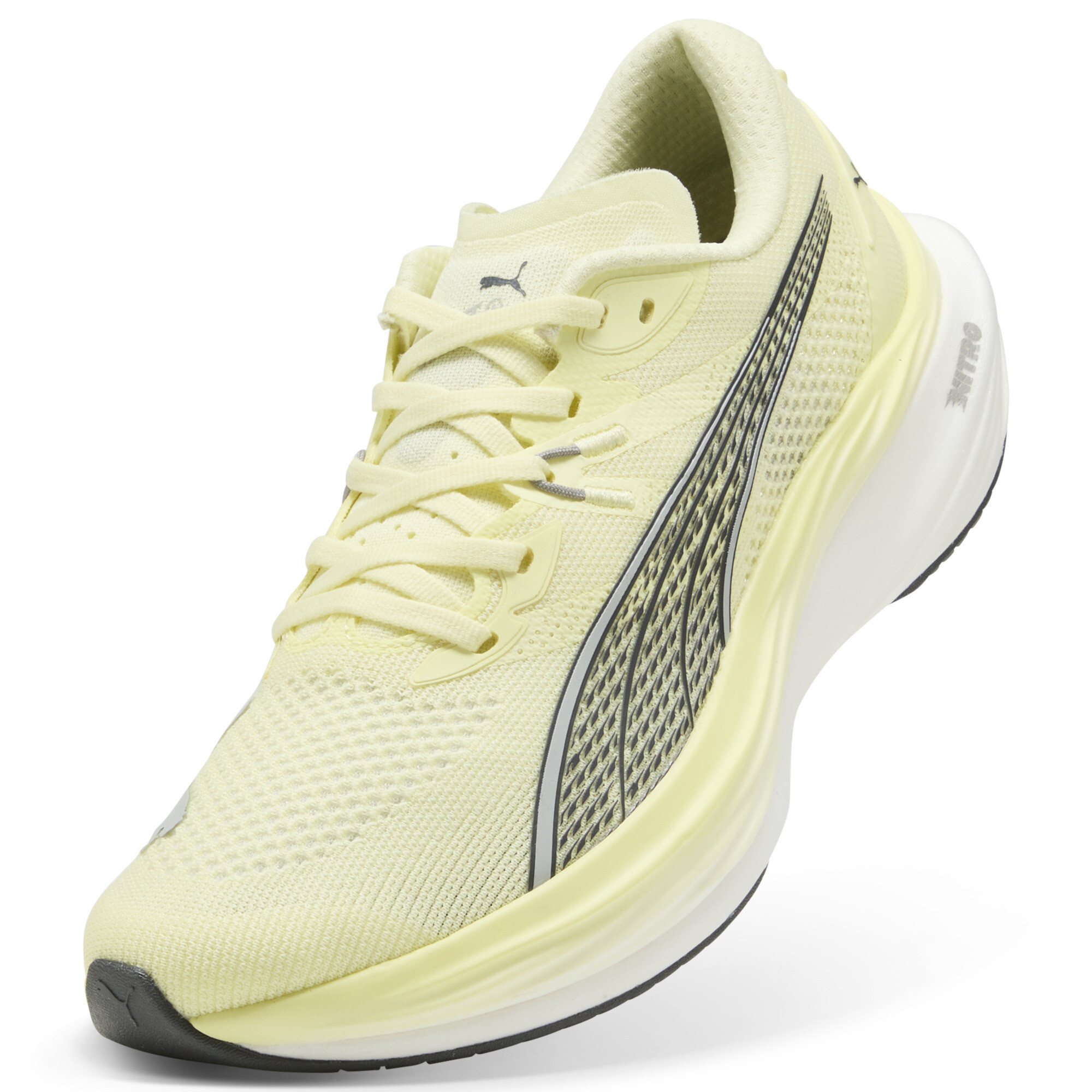 PUMA Deviate NITROâ¢ 3 hardloopschoenen voor Heren, Grijs/Goud, Maat 40,5 thumbnail 2