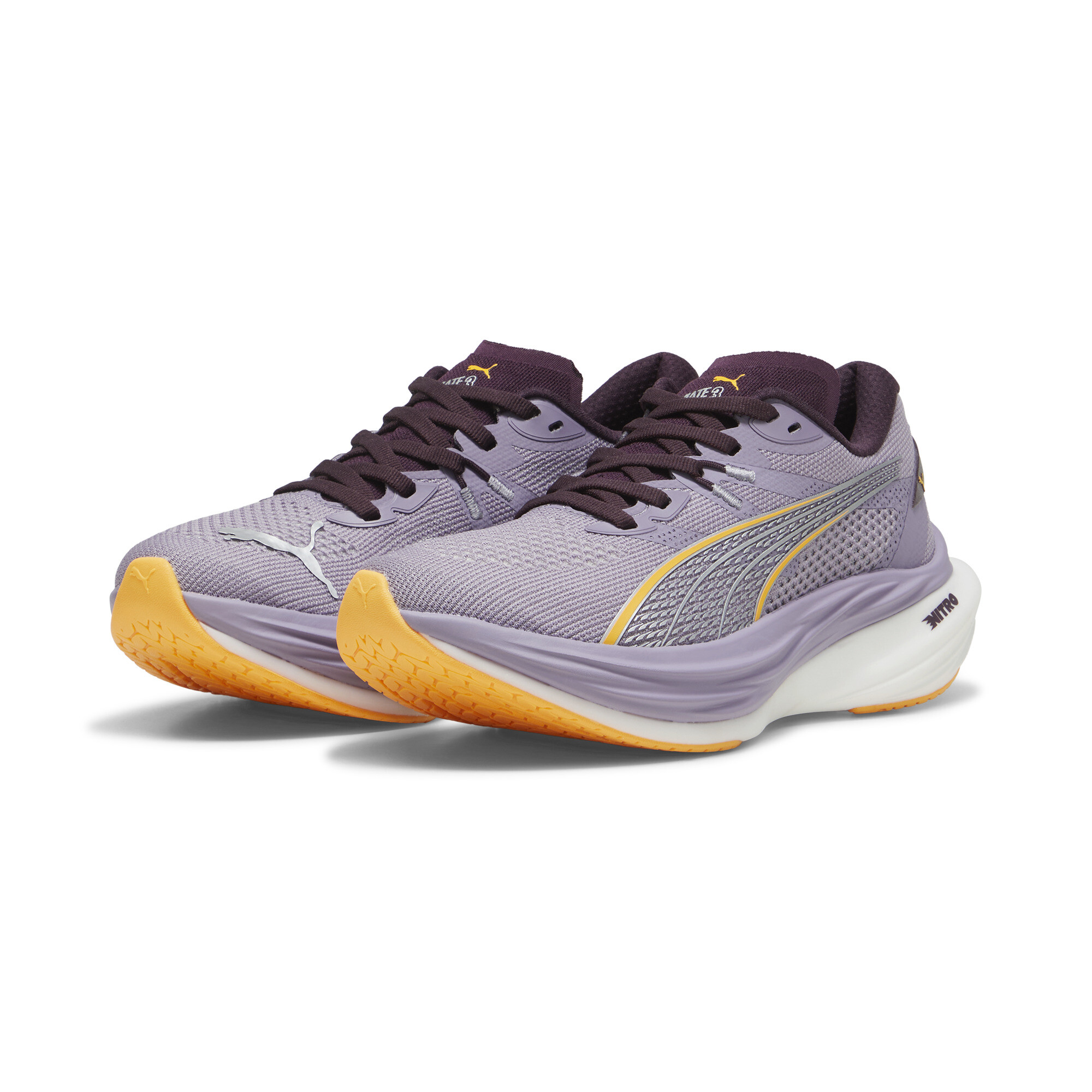 Puma Deviate NITRO™ 3 Laufschuhe Damen | Pale Plum/Midnight Plum/Sun Stream | Größe: 40