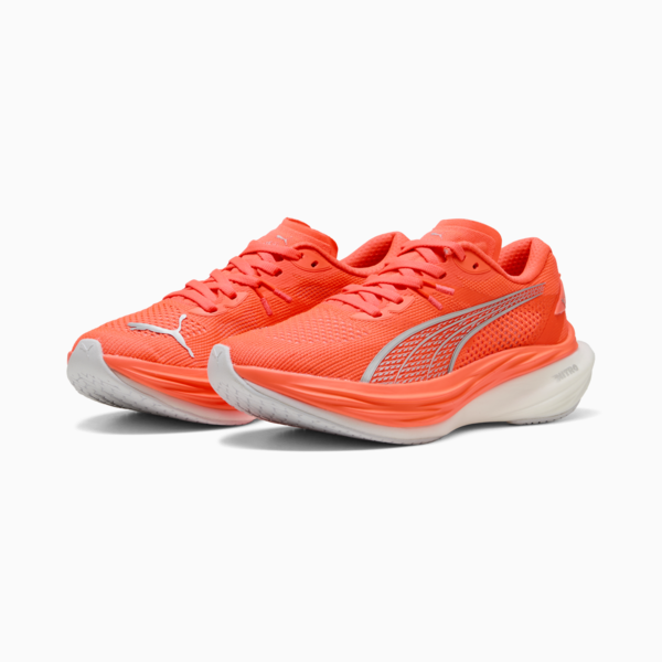 Deviate NITRO™ 3 Running Shoes Women, Glowing Red-PUMA Silver, large-ZAF