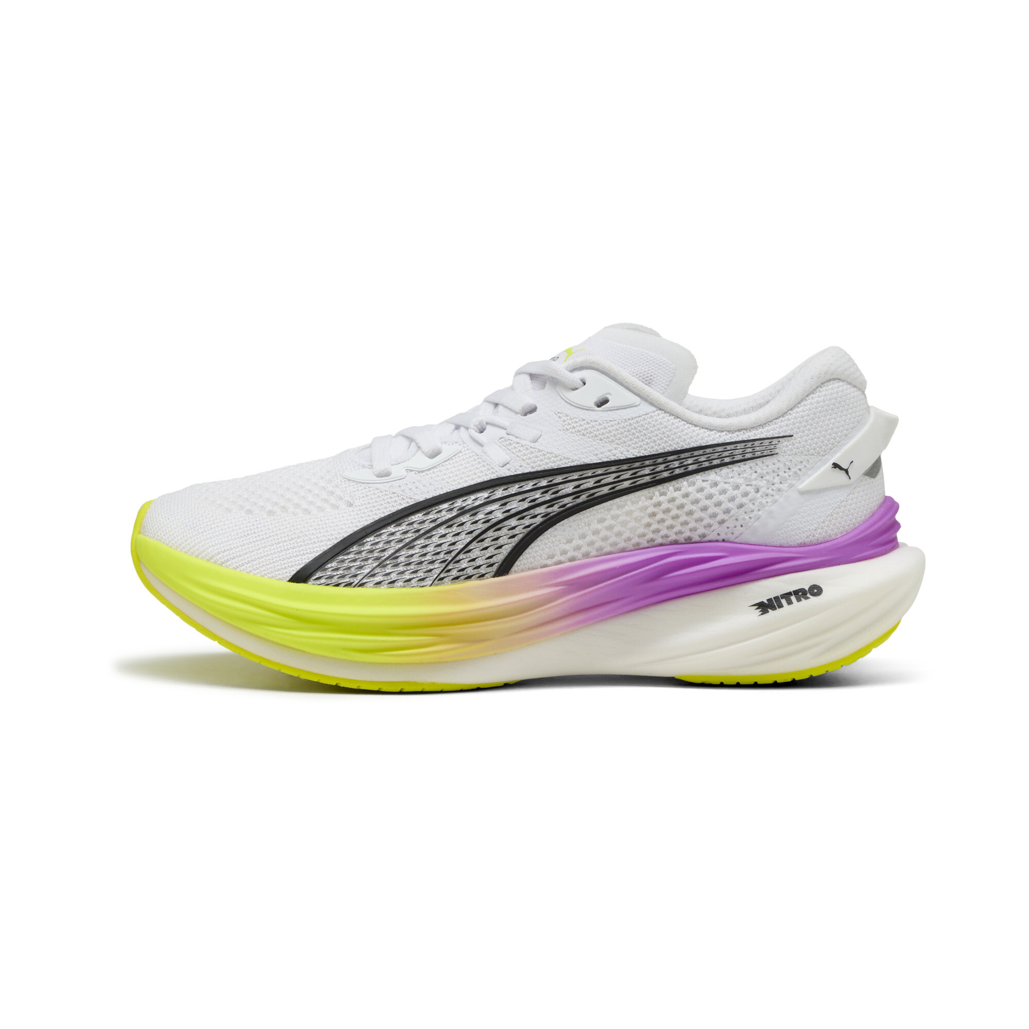 Puma Deviate NITRO™ 3 Laufschuhe Damen | White/Pure Magenta | Größe: 40.5