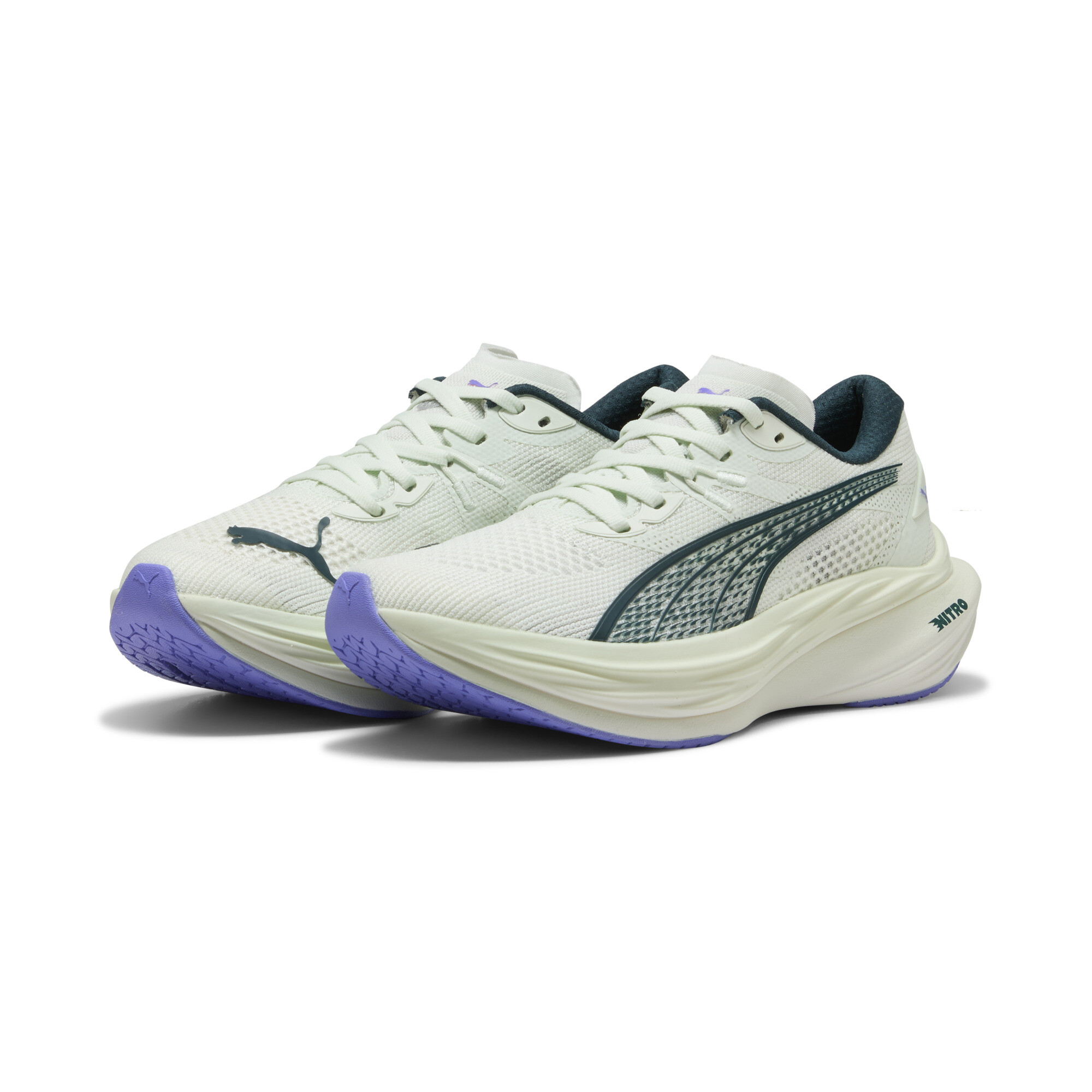 PUMA Deviate NITROâ¢ 3 hardloopschoenen voor Dames, Groen, Maat 40