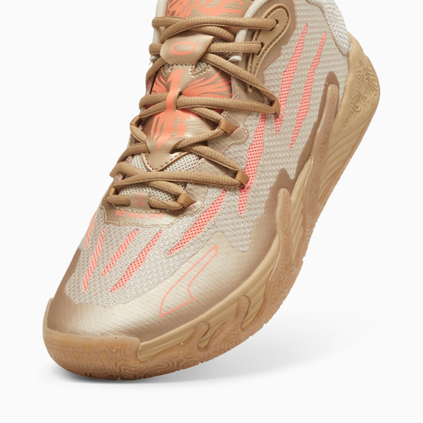 Zapatillas de basketball MB.03 CNY, PUMA Gold-Fluro Peach Pes, large-ARG