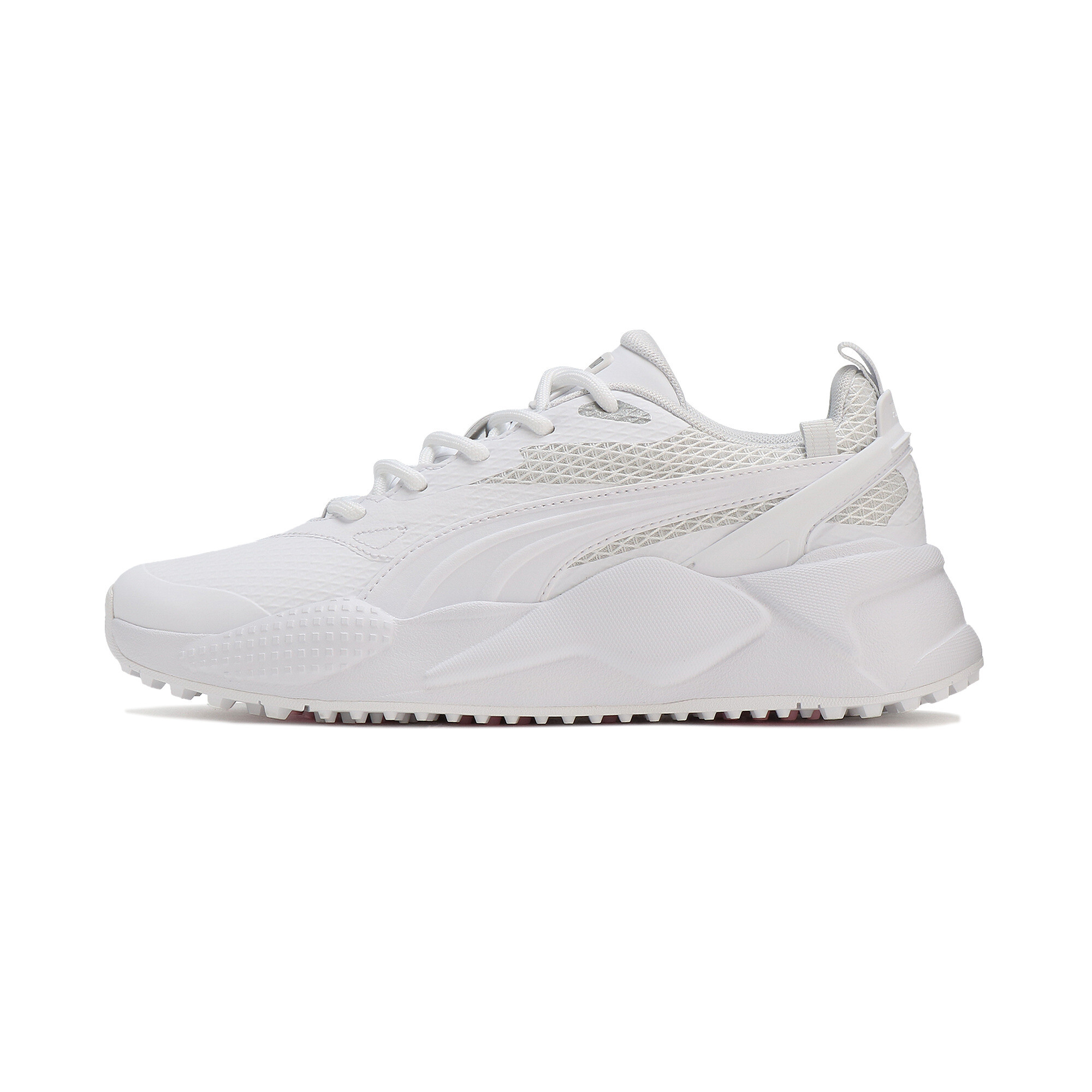 Puma GS-X Efekt Golfschuhe Damen | Mit Plain | White/Pale Pink | Größe: 42.5