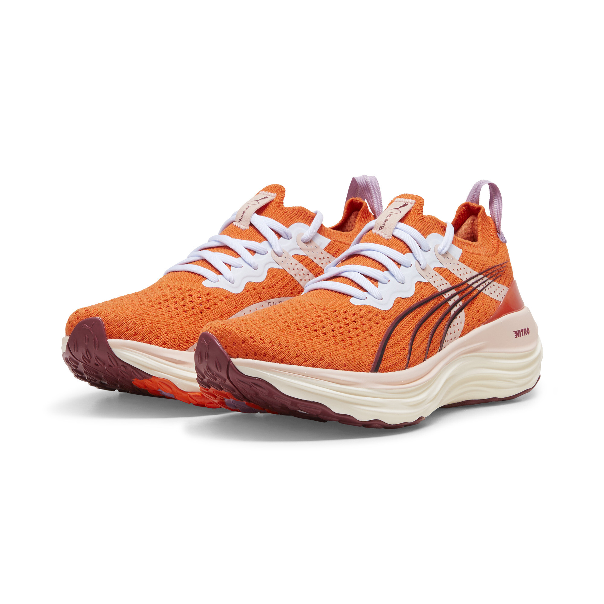 Women's Puma X Lemlem Forever Run NITRO™'s Running Shoes, Orange, Size 37, Shoes