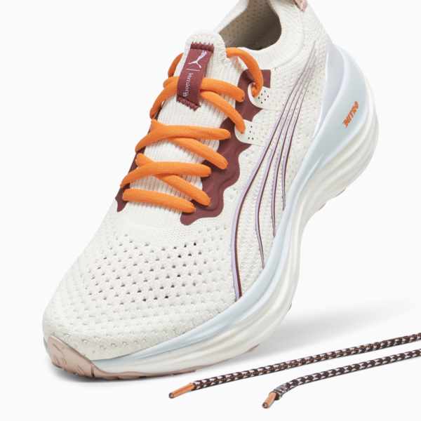 Zapatillas de running para mujer ForeverRun NITRO™ Lemlem, Warm White-Icy Blue-Team Regal Red, large-ARG