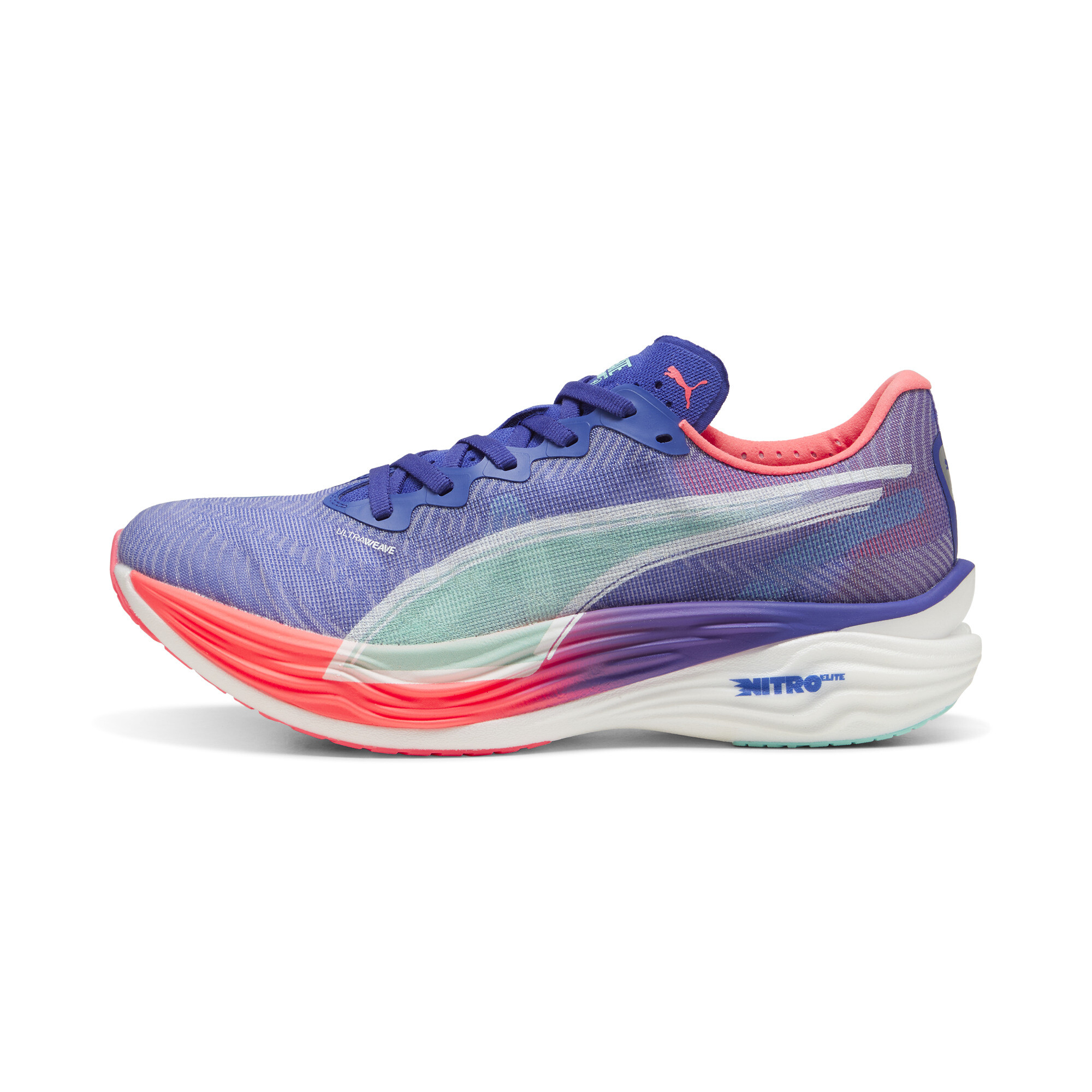 Puma Deviate NITRO™ Elite 3 Laufschuhe Herren | Lapis Lazuli/Sunset Glow/Electric Peppermint | Größe: 46