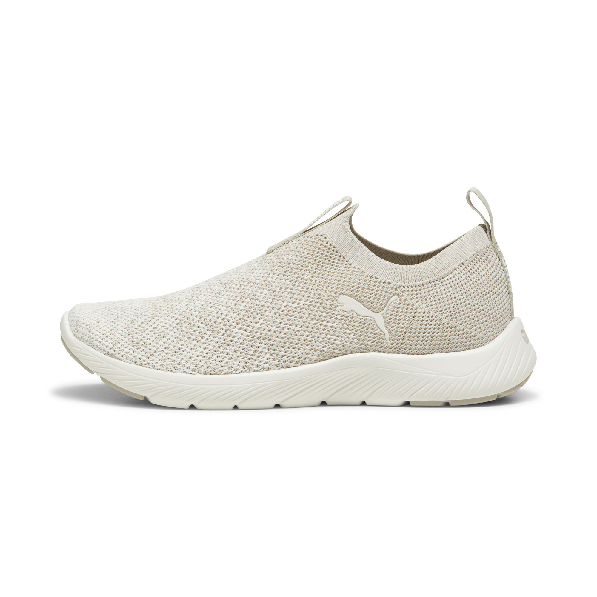 Women's PUMA Softride Remi Slip-on Knit Running Shoe In Beige, Size EU 37.5