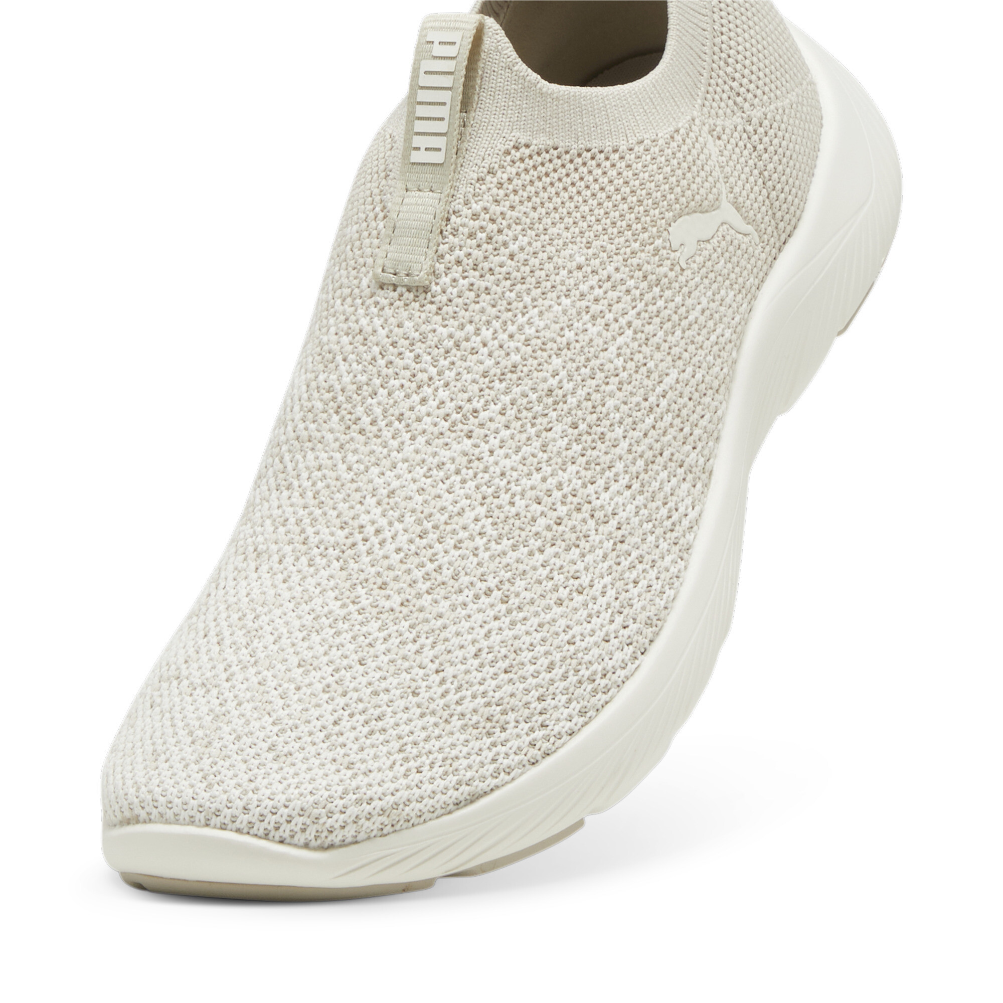 Women's PUMA Softride Remi Slip-on Knit Running Shoe In Beige, Size EU 38