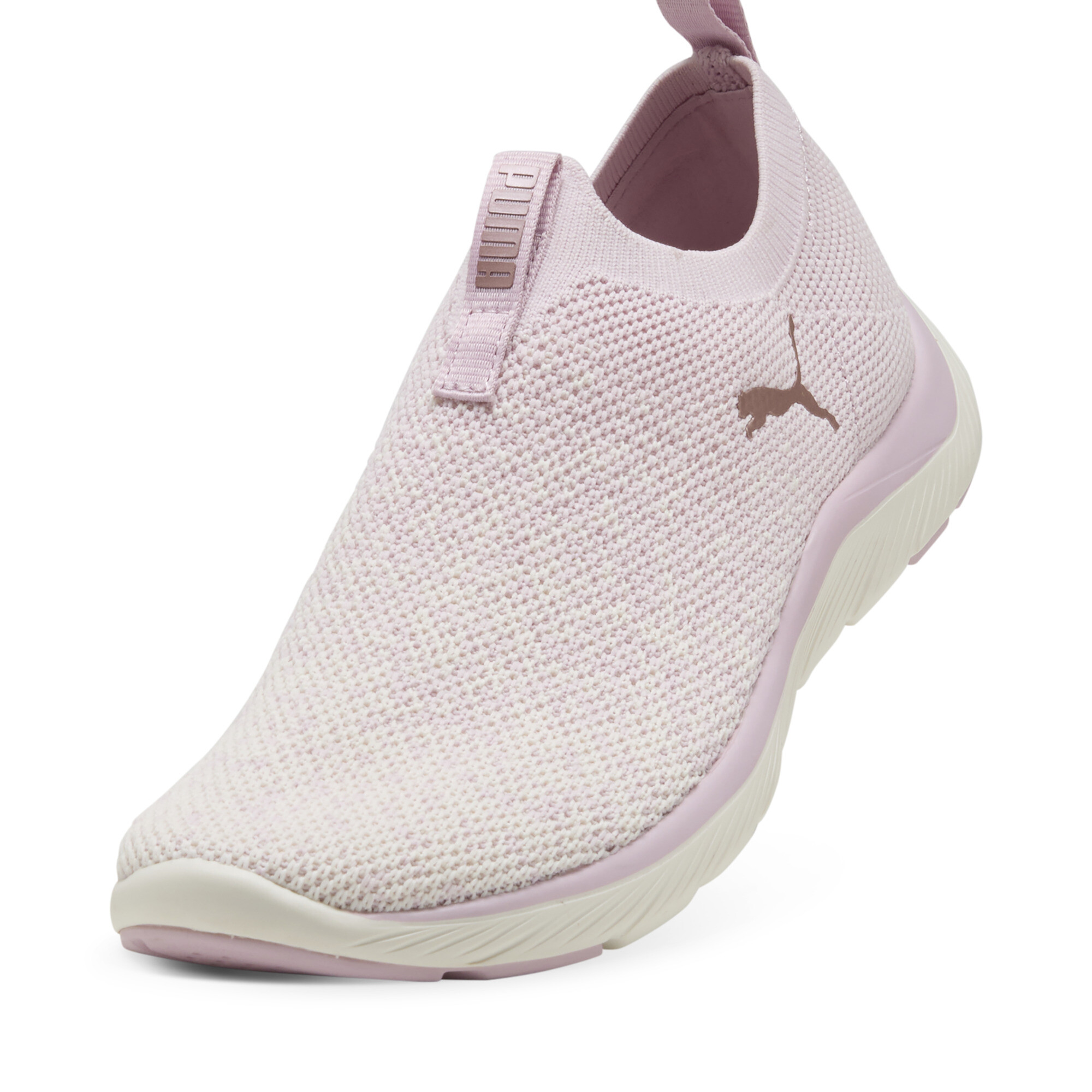 Softride Remi Slip-on Knit hardloopschoenen voor Dames, Roze/Wit/Goud, Maat 38 | PUMA