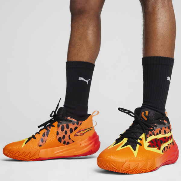 PUMA HOOPS x CHEETOS Scoot Zeros Basketball Shoes, For All Time Red-Rickie Orange-Yellow Blaze-PUMA Black, large-ZAF