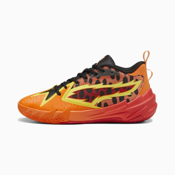PUMA HOOPS x CHEETOS Scoot Zeros Basketball Shoes, For All Time Red-Rickie Orange-Yellow Blaze-PUMA Black, large-ZAF
