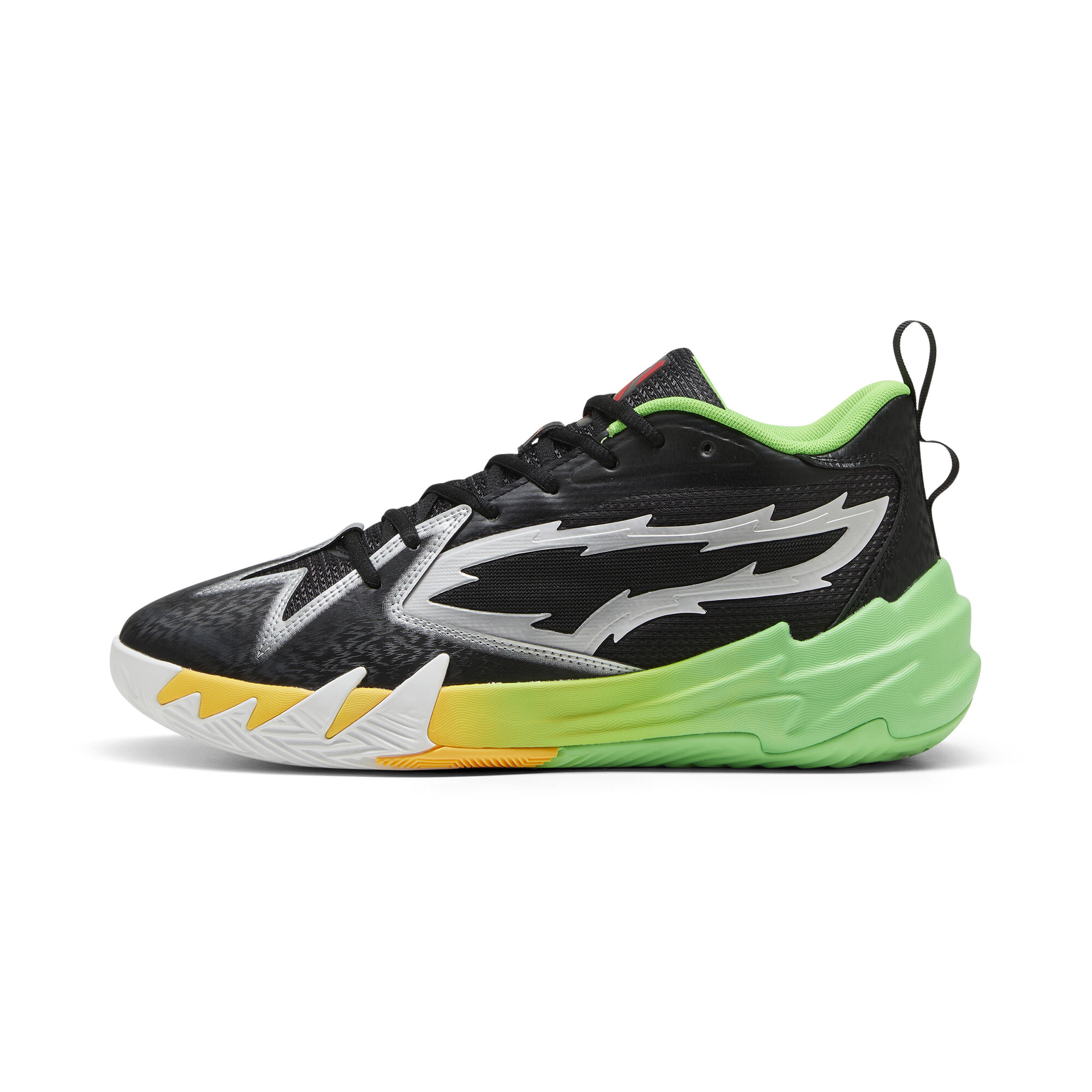 Puma x 2K Scoot 1 Basketballschuhe | Mit Plain | Black/Green | Größe: 46