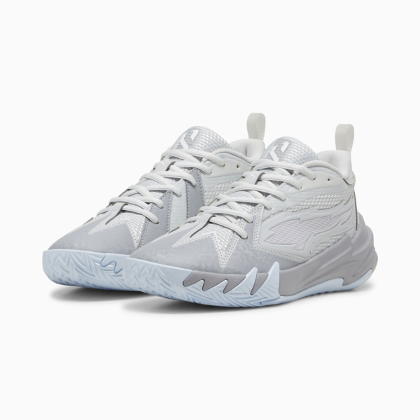 Scoot Zeros Grey Ice Youth Basketball Shoes, Silver Mist-Gray Fog, large-ZAF