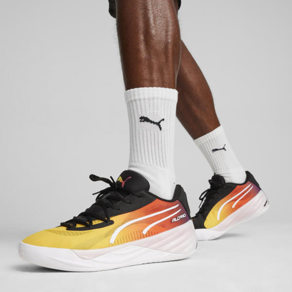 Zapatillas de basketball ll-Pro NITRO™ SHOWTIME, Yellow Sizzle-Purple Glimmer, large-ARG