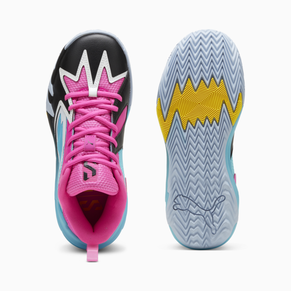 Scoot Zeros NL Youth Basketball Shoes, Bright Aqua-Ravish, large-ZAF