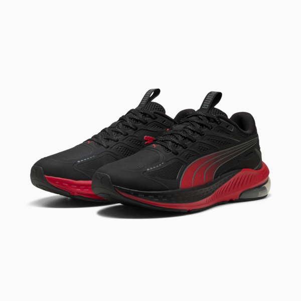 X-Cell Lightspeed Running Shoe, PUMA Black-For All Time Red, large-ZAF