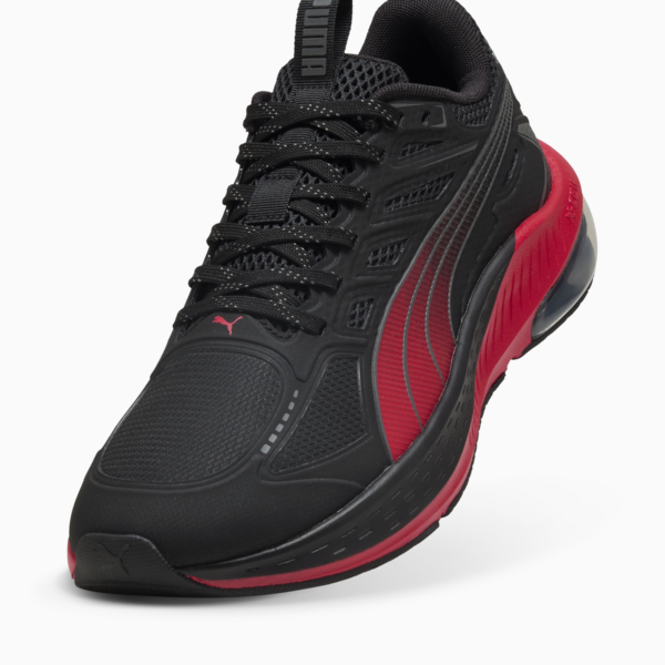 X-Cell Lightspeed Running Shoe, PUMA Black-For All Time Red, large-ZAF