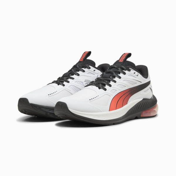 X-Cell Lightspeed Running Shoe, PUMA White-Glowing Red, large-ZAF