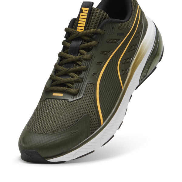 Cell Glare Running Shoes, Dark Olive-Sun Stream-PUMA Black, large-ZAF