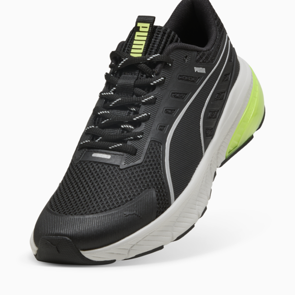 Cell Glare Running Shoes, PUMA Black-Yellow Alert, large-ZAF