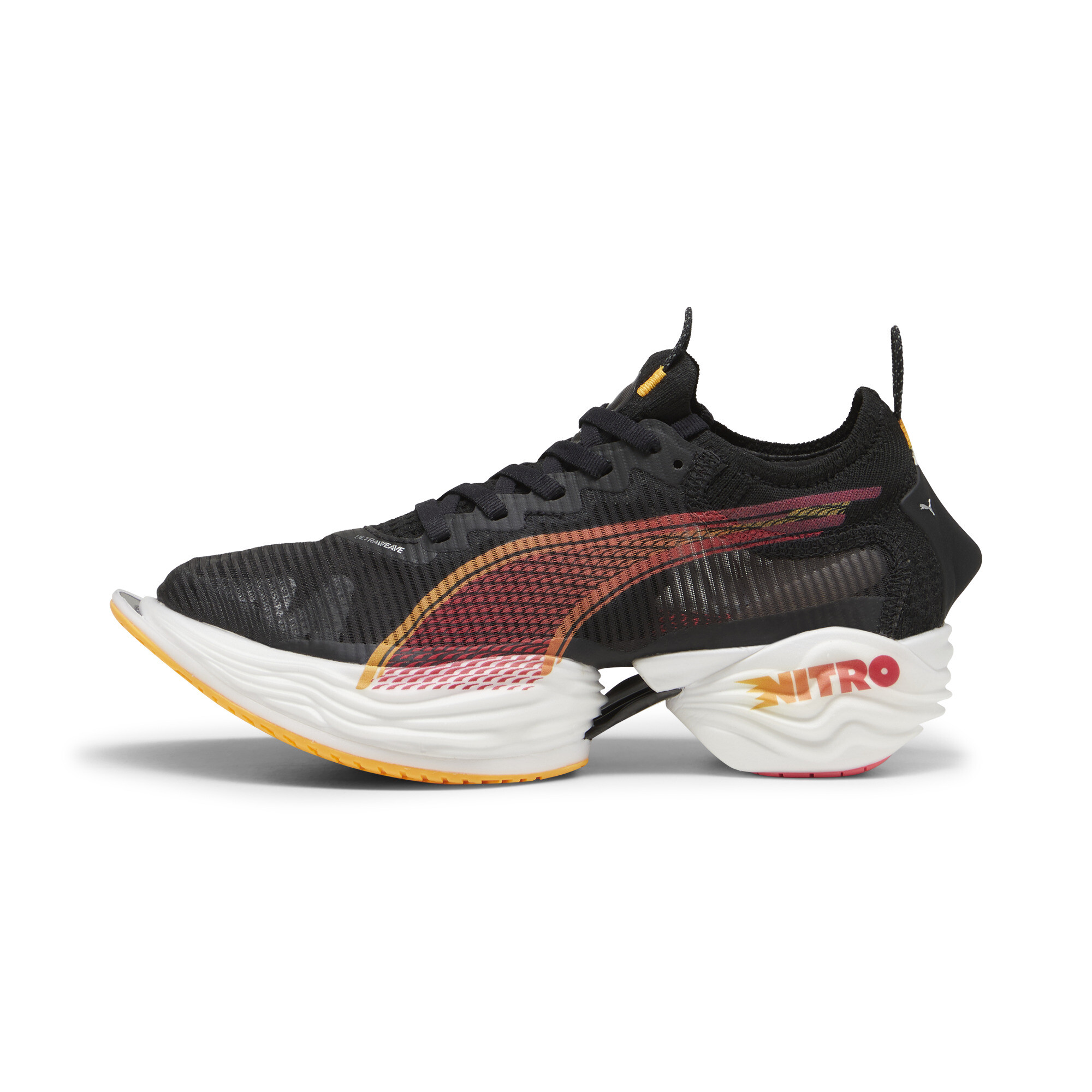 Puma FAST-R NITRO™ Elite 2 Laufschuhe Herren | Black/Sun Stream/Sunset Glow | Größe: 47