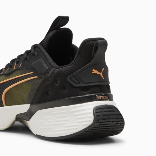 Zapatilla de running Softride Sway, Olive Green-PUMA Black-Clementine, large-ARG