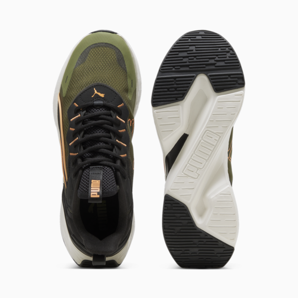 Zapatilla de running Softride Sway, Olive Green-PUMA Black-Clementine, large-ARG
