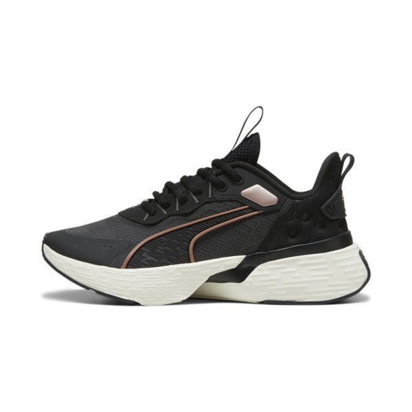 Zapatilla de running Softride Sway, PUMA Black-Cool Dark Gray-Warm White-Rose Gold, large-ARG