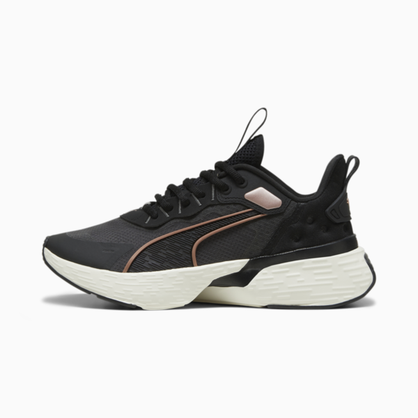 Zapatilla de running Softride Sway, PUMA Black-Cool Dark Gray-Warm White-Rose Gold, swatch-ARG