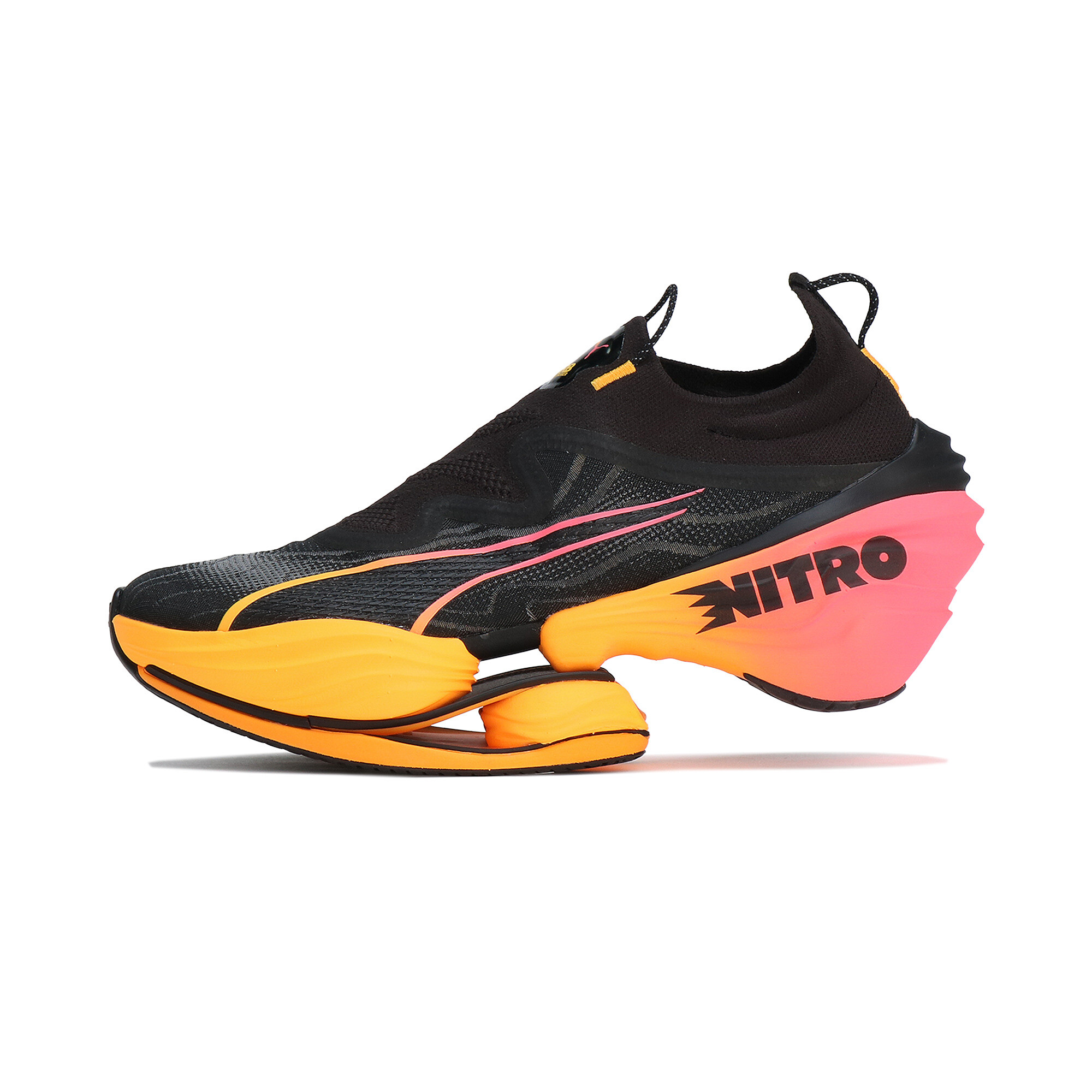 Puma FAST-RB NITRO™ Elite Laufschuhe Herren | Black/Sun Stream/Sunset Glow | Größe: 40.5