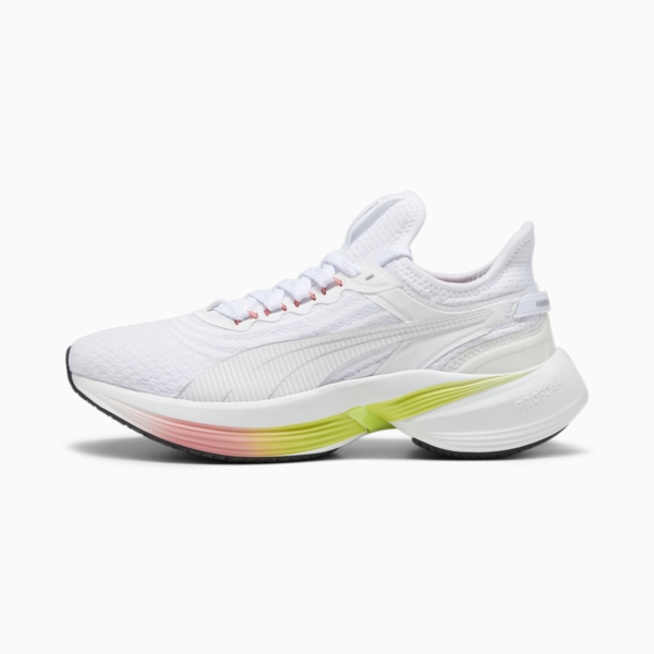 Zapatillas de running Conduct Pro, PUMA White-Silver Mist-Lime Pow, large-ARG
