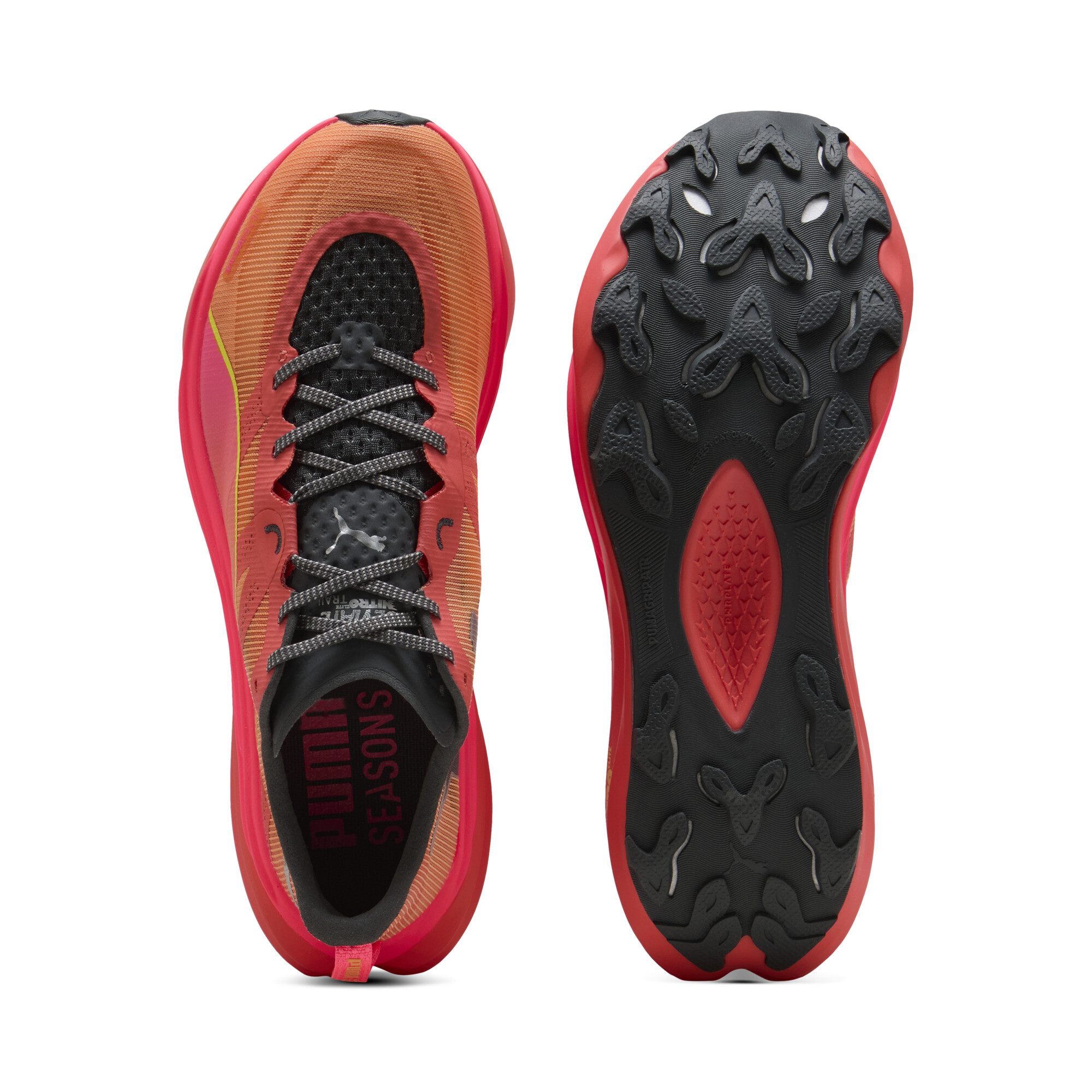 PUMA Deviate NITRO™ Elite trailrunningschoenen voor Heren, Roze/Rood/Oranje, Maat 42 thumbnail 4