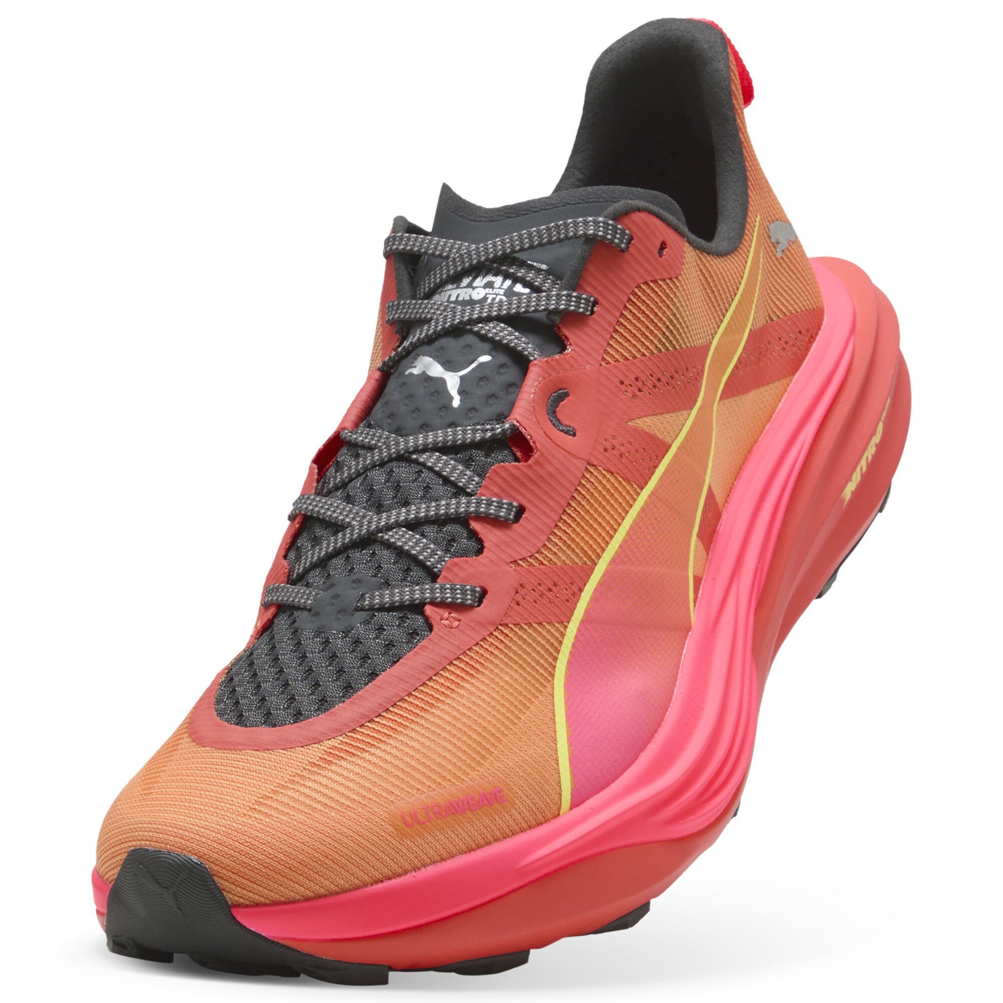 PUMA Deviate NITRO™ Elite trailrunningschoenen voor Heren, Roze/Rood/Oranje, Maat 42 thumbnail 2