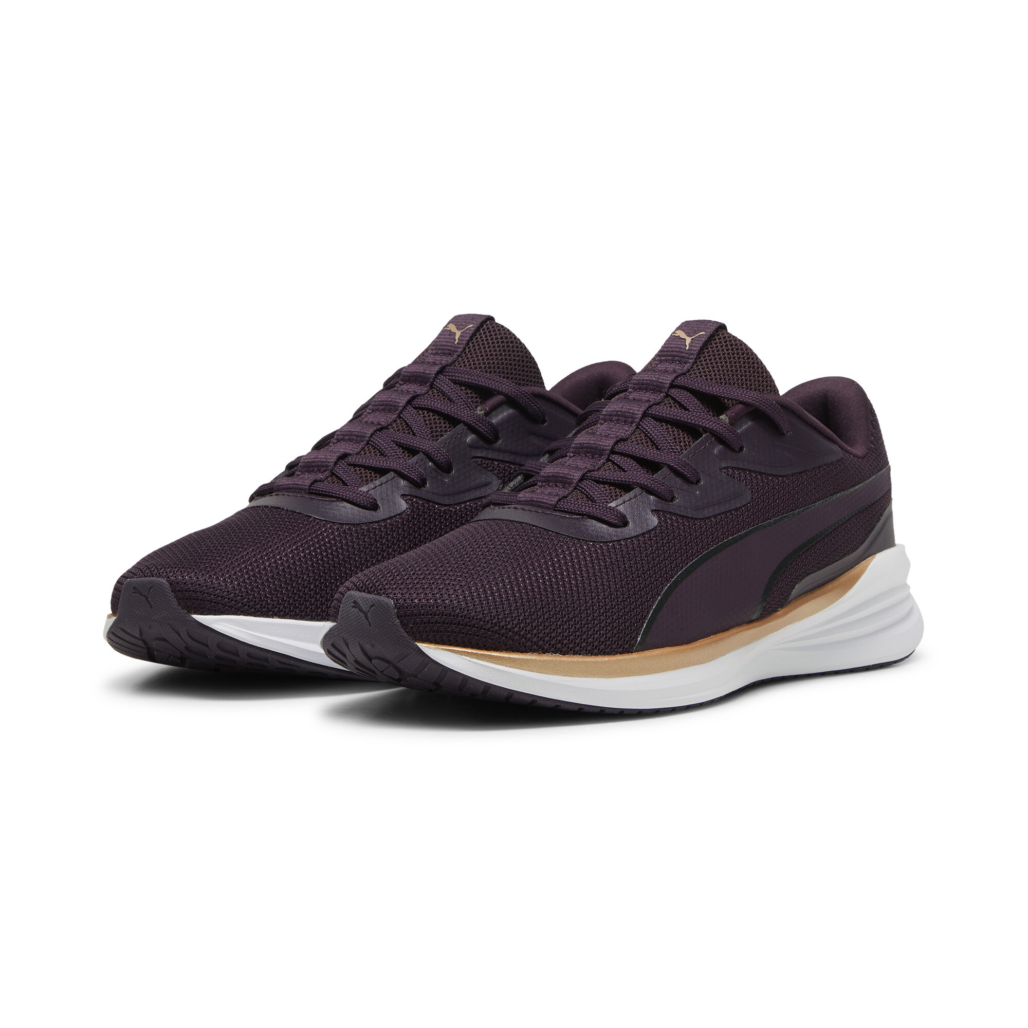 Puma Night Runner V3 Running Shoes, Purple, Size 40.5, Shoes