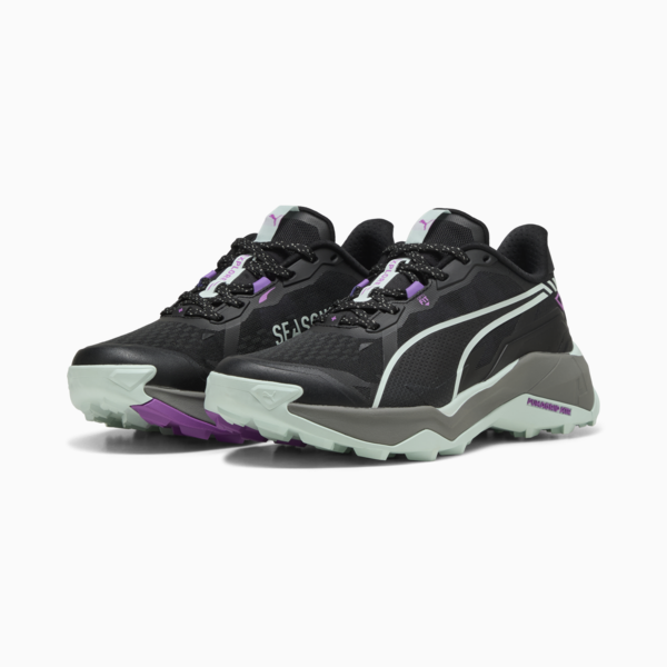 Tenis de senderismo Mujer Explore NITRO 2, PUMA Black-Peaceful Blue-Pure Magenta, large-MEX