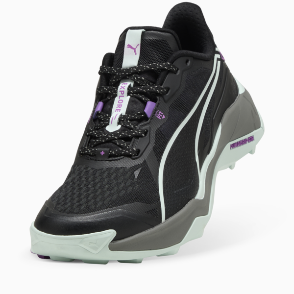 Tenis de senderismo Mujer Explore NITRO 2, PUMA Black-Peaceful Blue-Pure Magenta, large-MEX