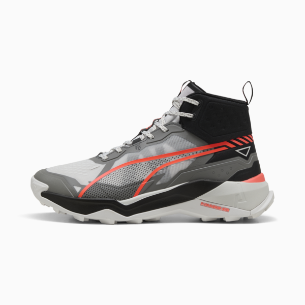 Explore NITRO™ 2 Mid Hiking Shoes Men, Feather Gray-Cast Iron-Glowing Red, large-MEX