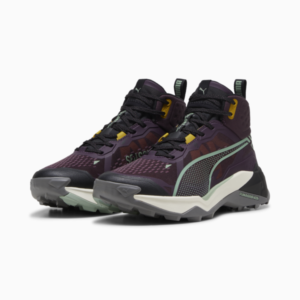 Explore NITRO™ 2 Mid Hiking Shoes Women, Midnight Plum-Green Fog-PUMA Black, large-ZAF
