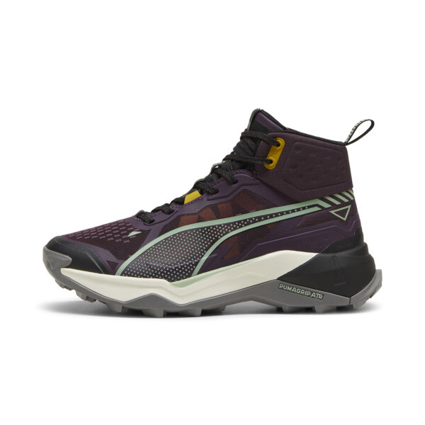 PUMA SEASONS Explore NITROâ¢ 2 Women's Mid Hiking Shoes in Midnight Plum/Green Fog/Black - 310085_03
