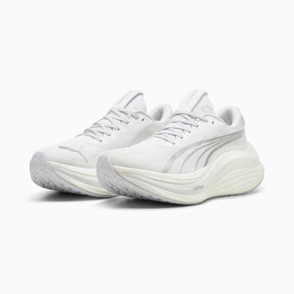 Tenis de correr MagMax NITRO para hombre, PUMA White-PUMA Silver, large-MEX