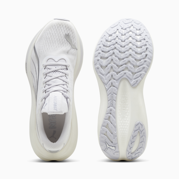 Tenis de correr MagMax NITRO para hombre, PUMA White-PUMA Silver, large-MEX