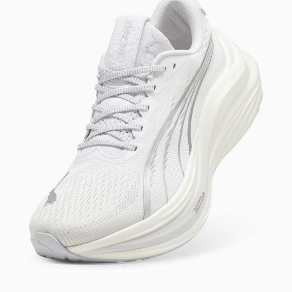 Tenis de correr MagMax NITRO para hombre, PUMA White-PUMA Silver, large-MEX