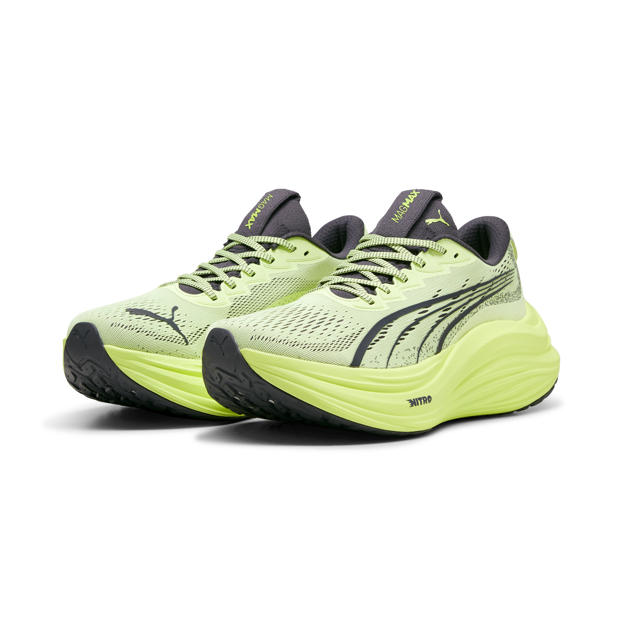 Men's Puma Mag Max NITRO™ Running Shoes, Yellow, Size 42.5, Shoes