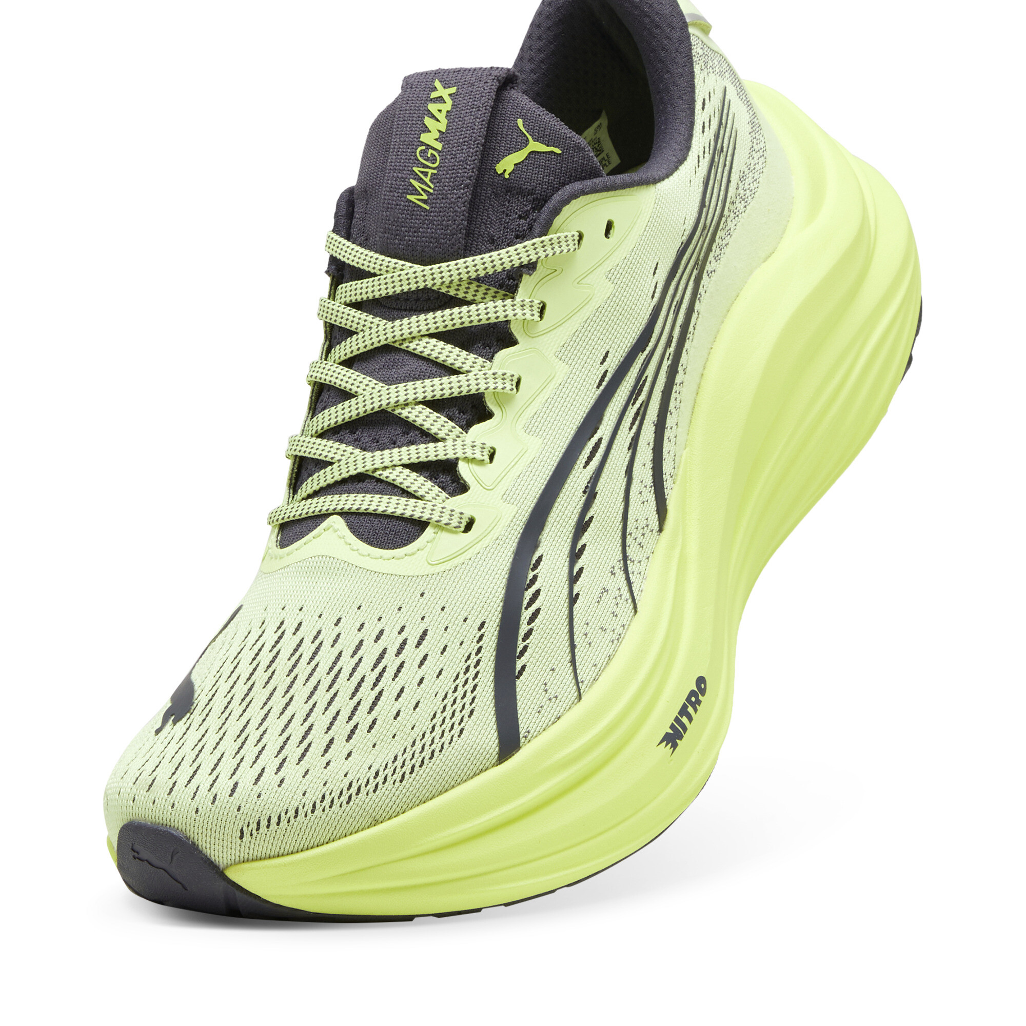 Men's Puma Mag Max NITRO™ Running Shoes, Yellow, Size 42.5, Shoes