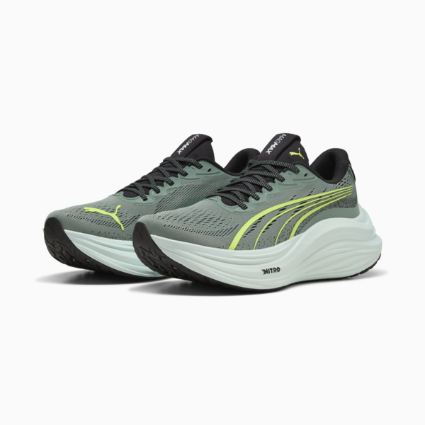Tenis de correr MagMax NITRO para hombre, Green Moon-Yellow Alert, large-MEX