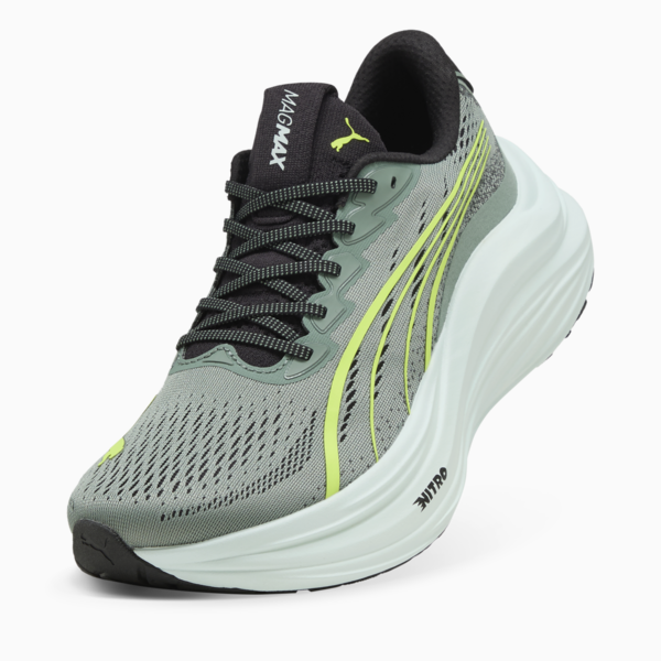 Tenis de correr MagMax NITRO para hombre, Green Moon-Yellow Alert, large-MEX