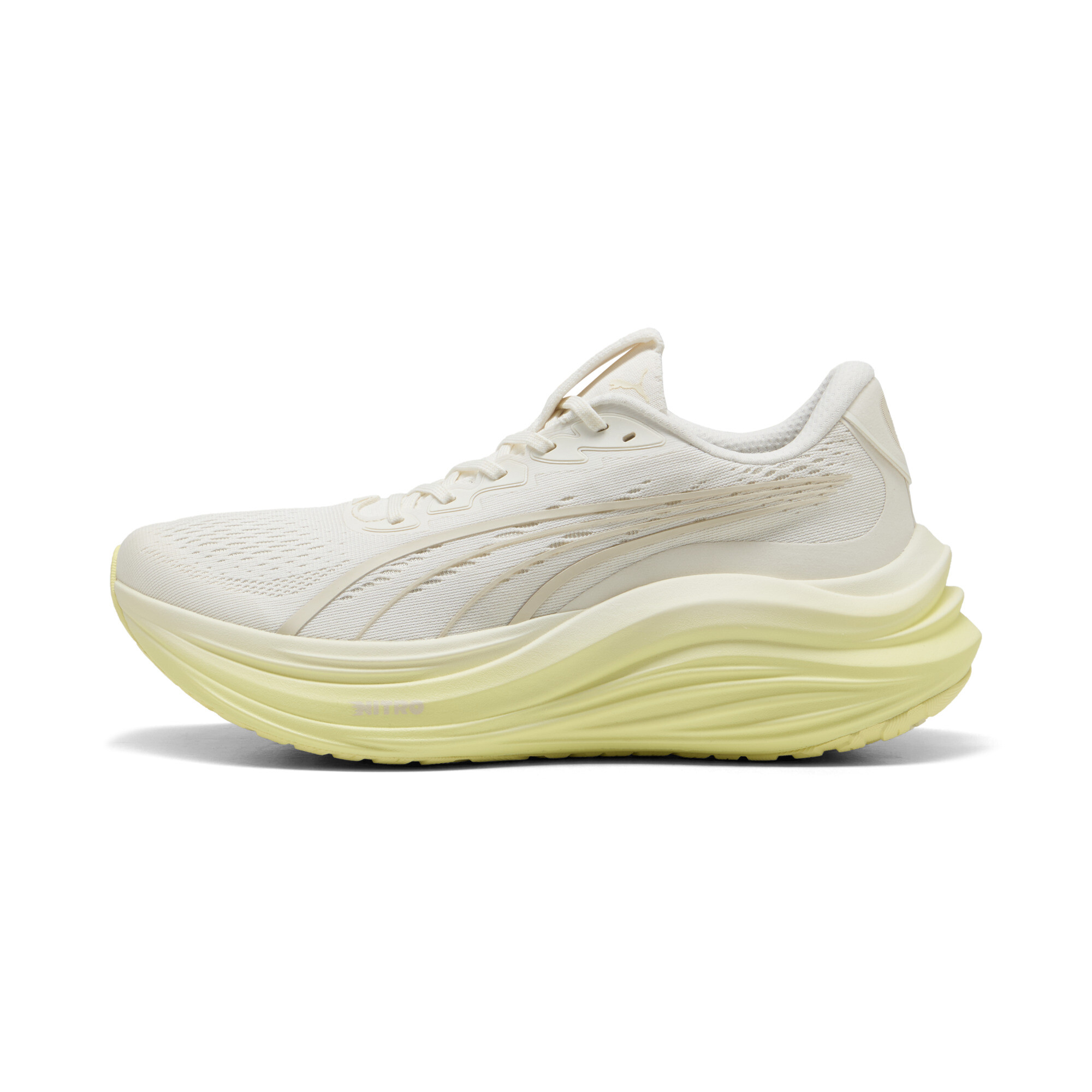 Puma MagMax NITRO™ Laufschuhe Herren | Warm White/Gold Moon | Größe: 46