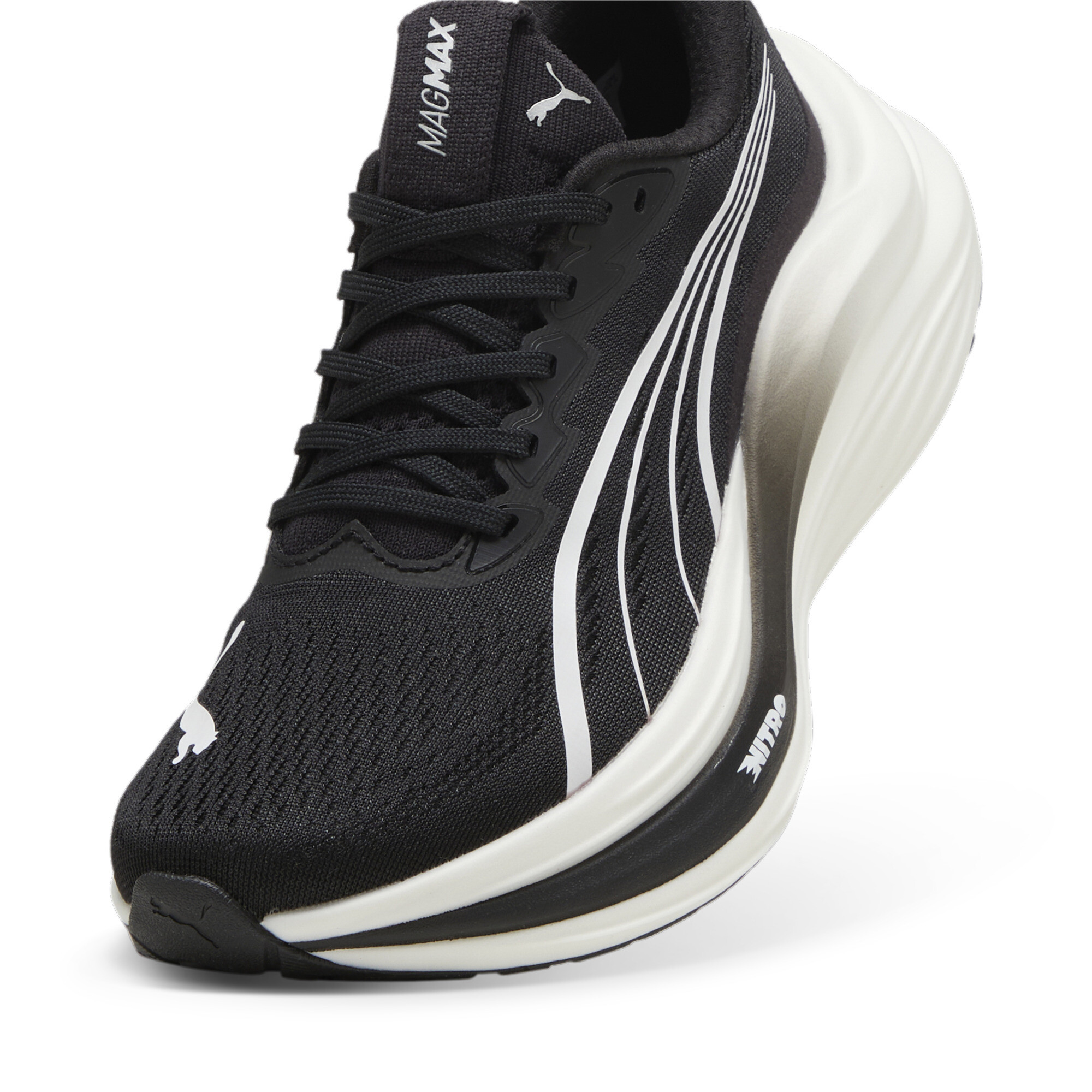 Women's Puma Mag Max NITRO™ Running Shoes, Black, Size 40.5, Shoes