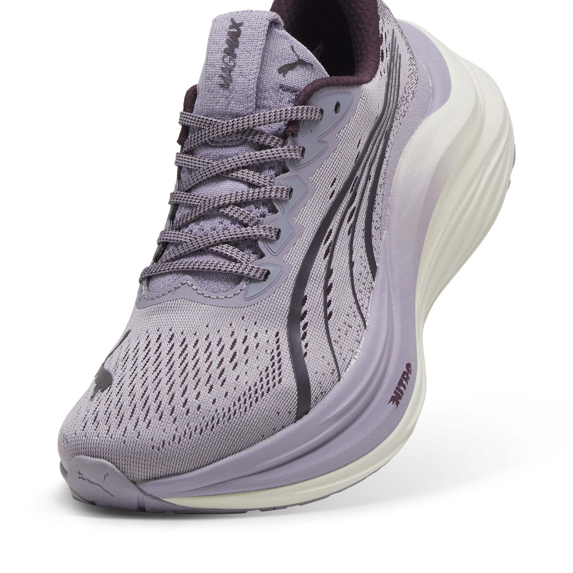 Women's Puma Mag Max NITRO™ Running Shoes, Purple, Size 41, Shoes